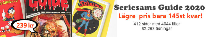 Köp vår senaste bok SERIESAM'S GUIDE som värderar alla serier i Sverige 1907-2011